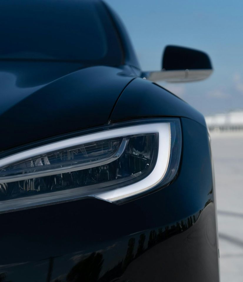 Restored car headlight