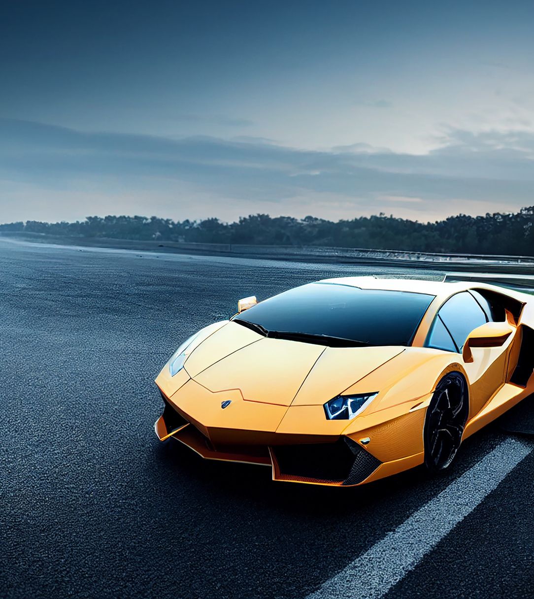Clean orange Lambo