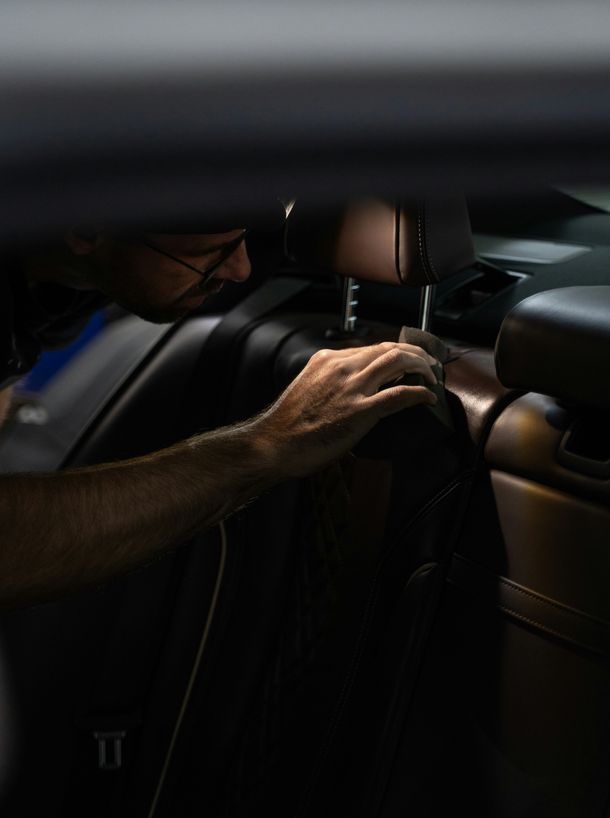Clean interior of car